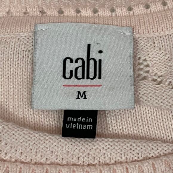 CAbi 5631 Shy Pullover Knit Sweater Top - Blush - Medium - Picture 8 of 10